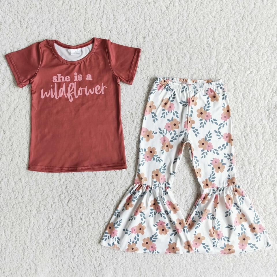 Preorder She Is A Wildflower floral Bells Set - Mavictoria Designs Hot Press Express